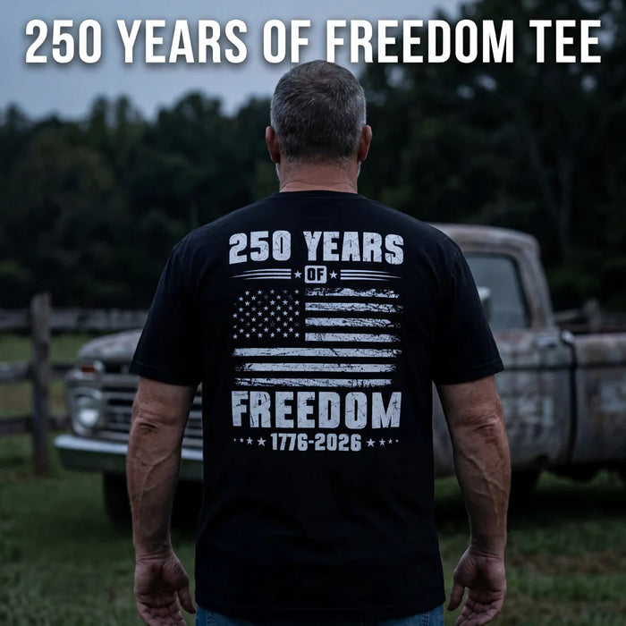 250 Years of Freedom T-Shirt — 1776-2026