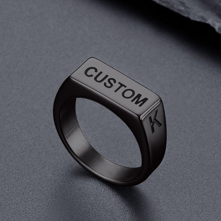Customizable 7mm Minimalist Simple Band Ring for Men