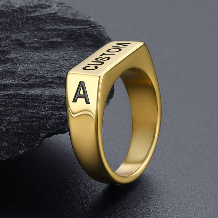 Customizable 7mm Minimalist Simple Band Ring for Men