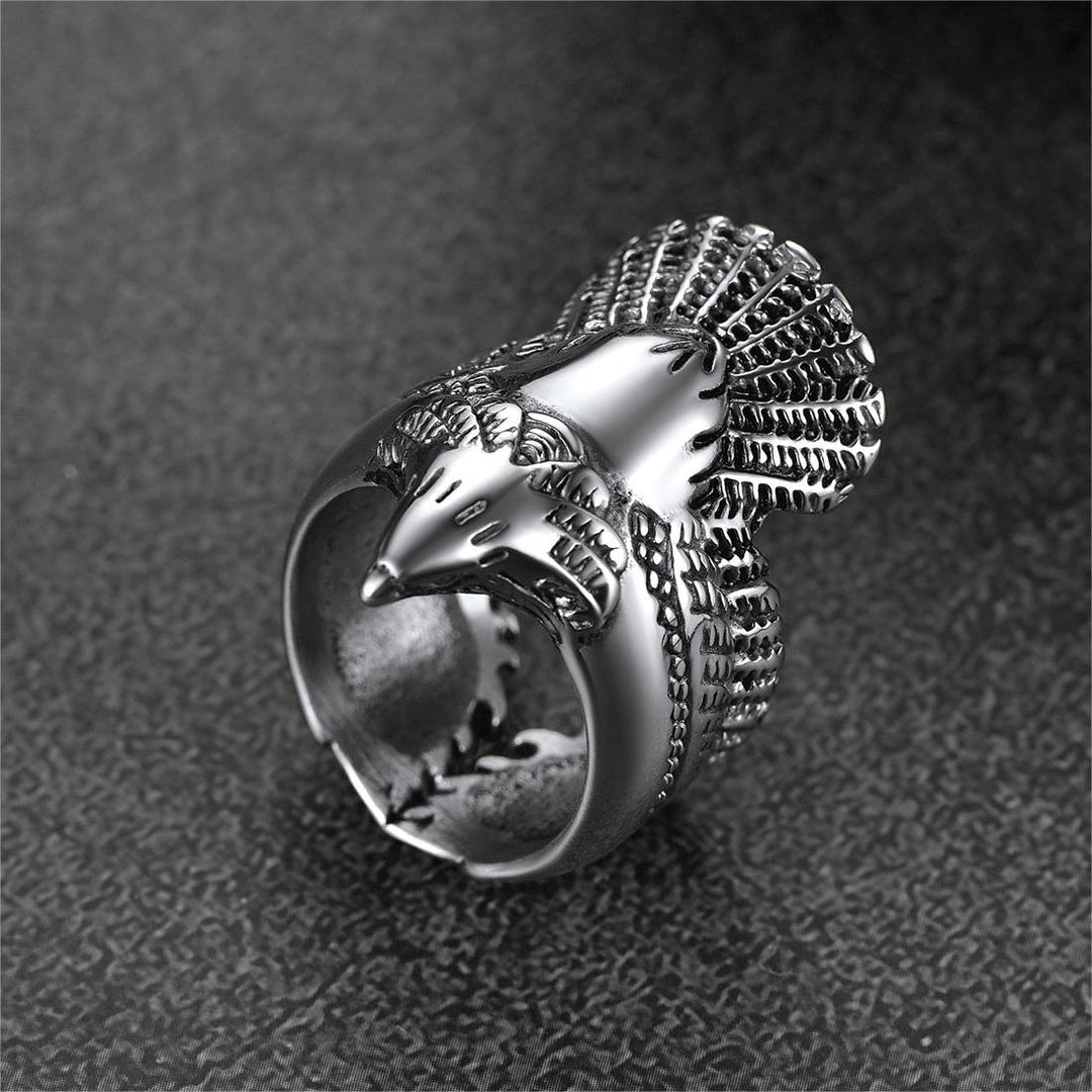 Vintage Retro Eagle Ring For Men Stainless Steel