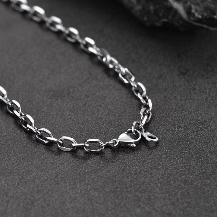 Engraved Jewish Star Of David Dog Tag Necklace For Men