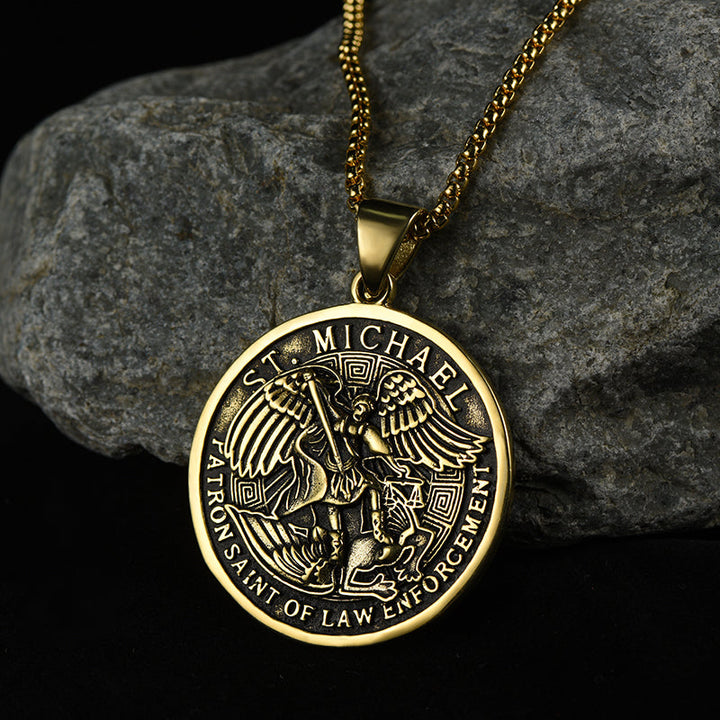 The Archangel St. Michael Medal Necklace For Men