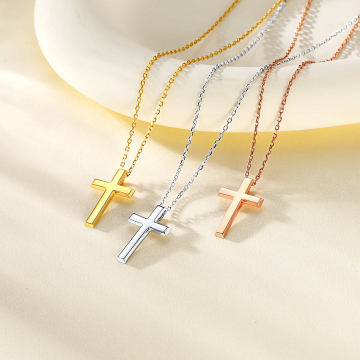 Dainty Cross Pendant Necklace for Women Mom, Christian Faith Pendant Necklace Gift