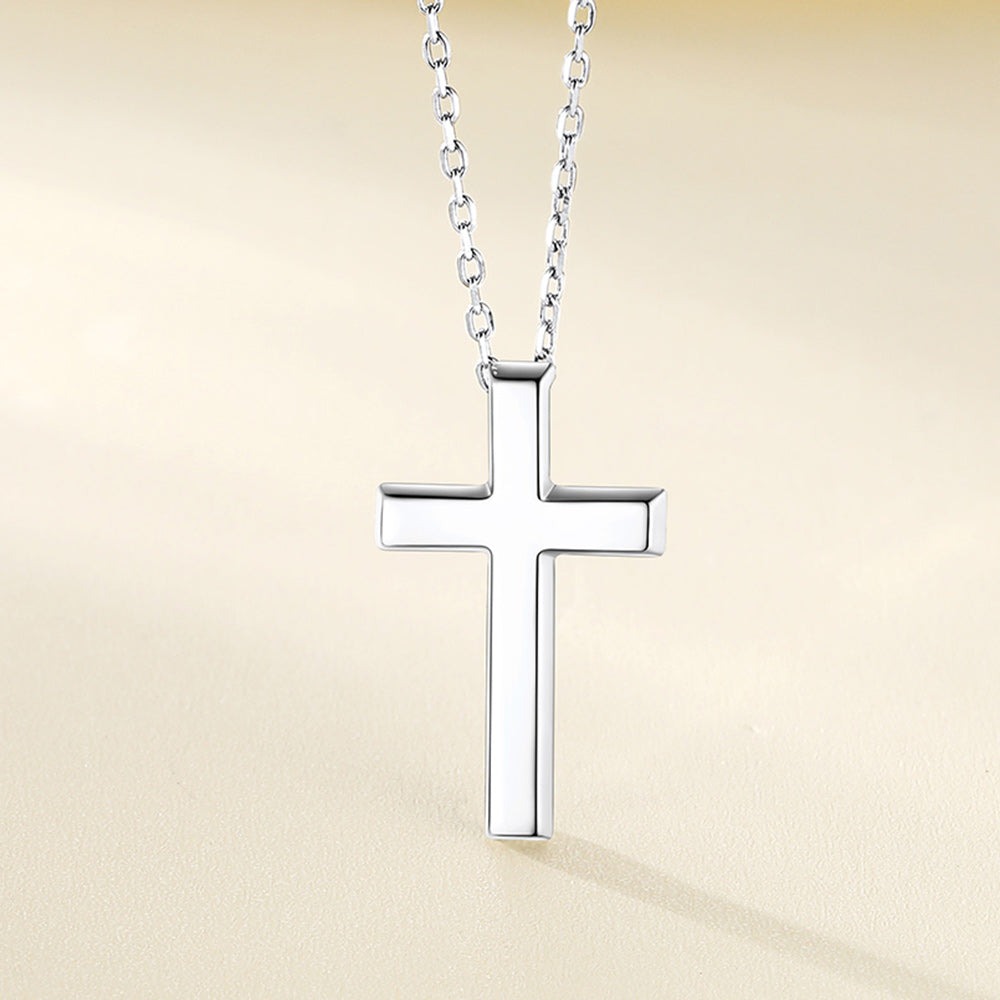 Dainty Cross Pendant Necklace for Women Mom, Christian Faith Pendant Necklace Gift