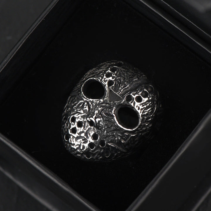 Gothic Jason Voorhees Mask Ring for Men