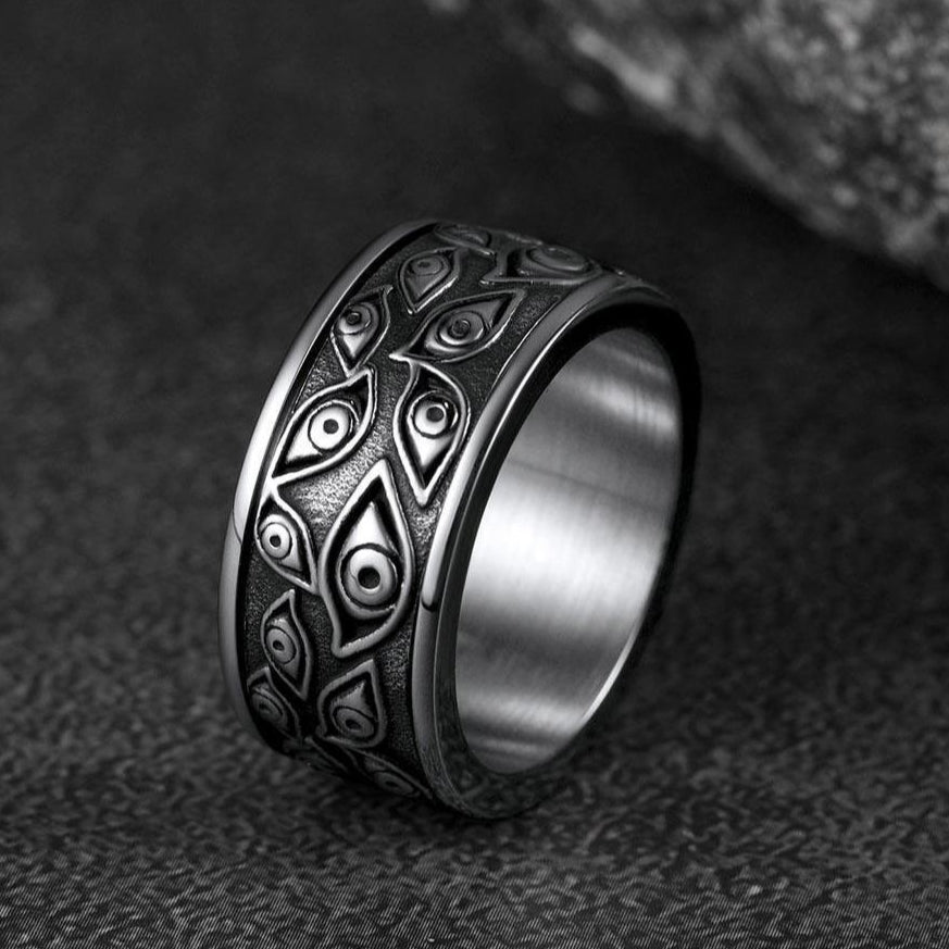 Evil Eye Ring Fidget Anxiety Ring For Men/Women