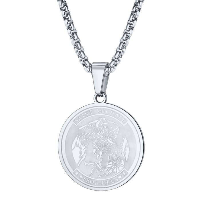 Catholic St. Michael Necklace Medal for Men