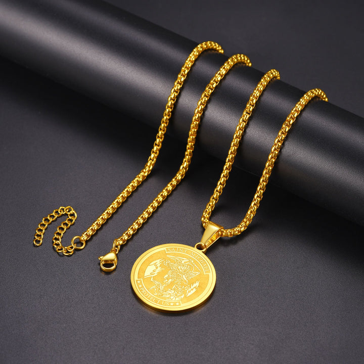 Catholic St. Michael Necklace Medal for Men