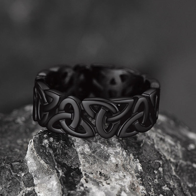 Irish Triquetra Celtic Knot Ring For Men Women