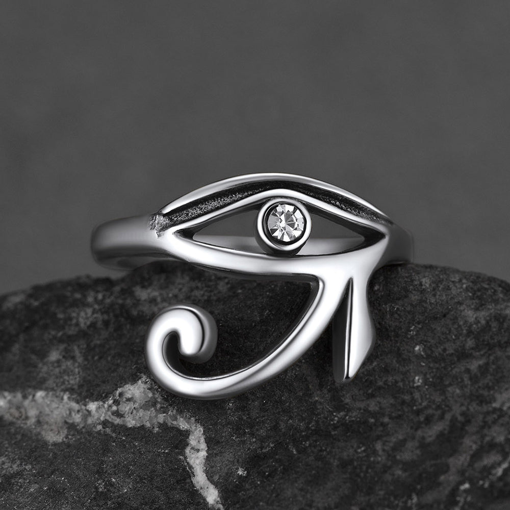 Ancient Egyptian Eye of Ra Ring Jewelry for Men Women