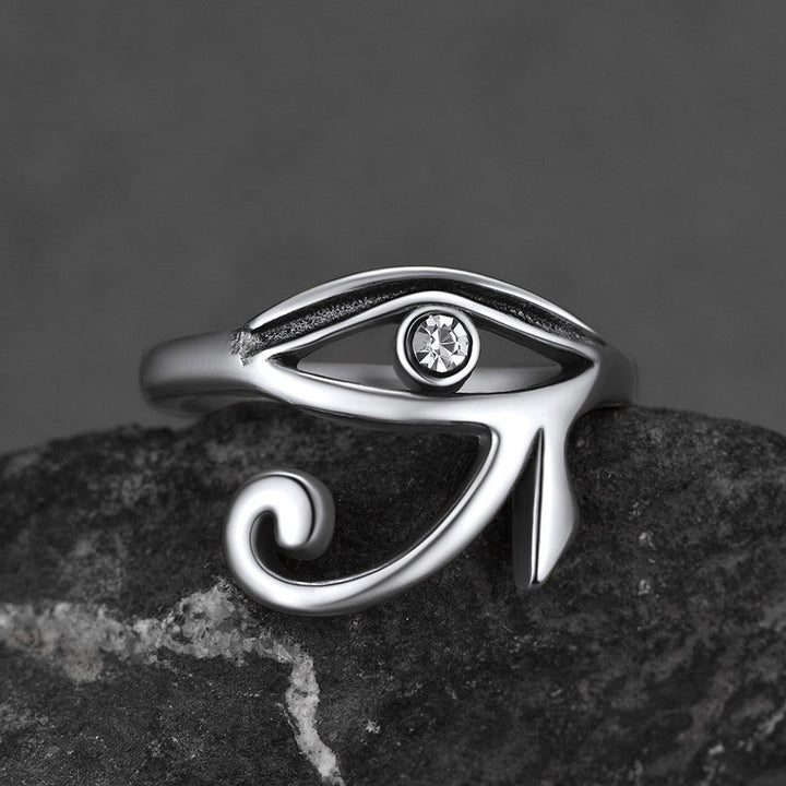 Ancient Egyptian Eye of Ra Ring Jewelry for Men Women