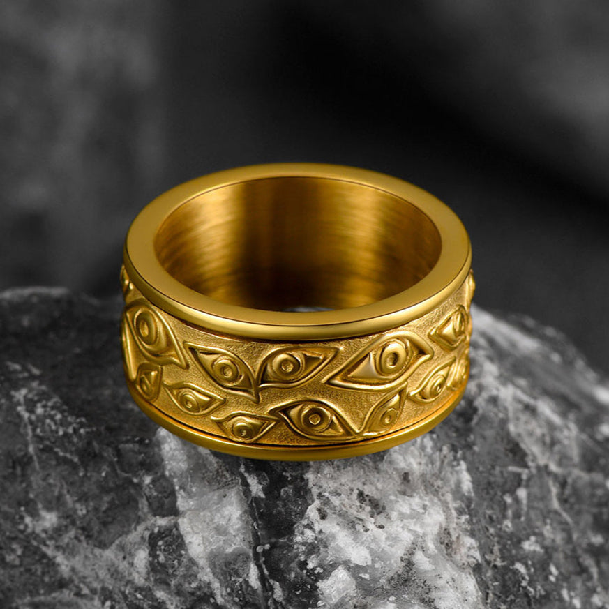 Evil Eye Ring Fidget Anxiety Ring For Men/Women