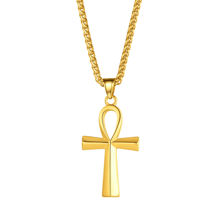 Egyptian Coptic Ankh Cross Pendant Necklace For Men Women