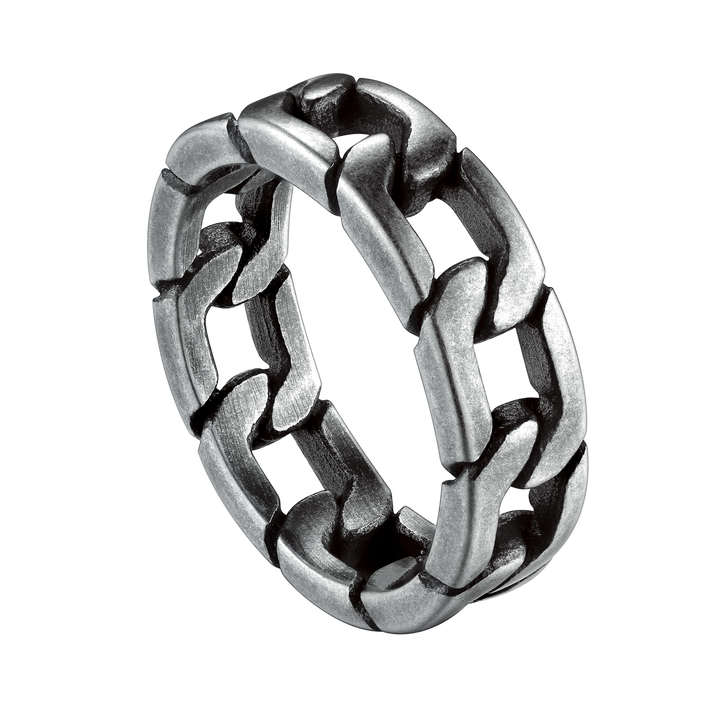 Chunky Cuban Link Chain Ring For Men Stainless Steel