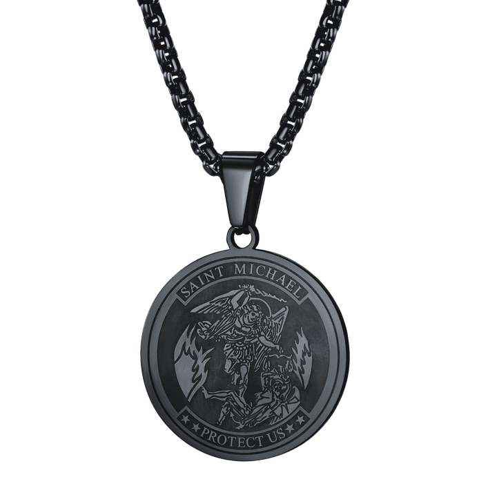 Catholic St. Michael Necklace Medal for Men