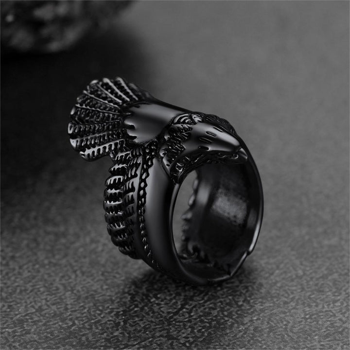 Vintage Retro Eagle Ring For Men Stainless Steel