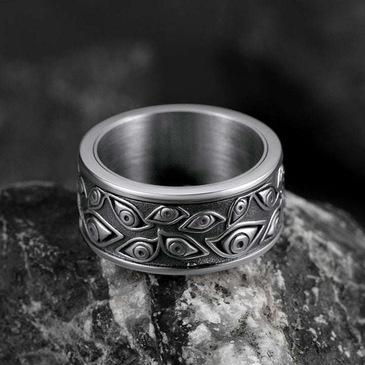 Evil Eye Ring Fidget Anxiety Ring For Men/Women