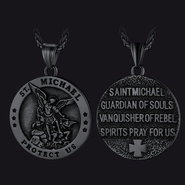 Archangel St. Michael Pendant Necklace for Men