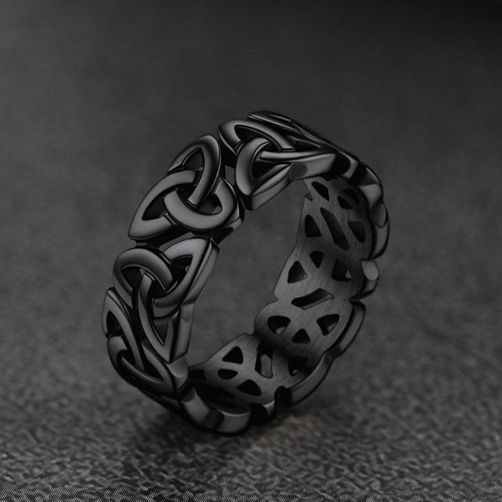 Irish Triquetra Celtic Knot Ring For Men Women