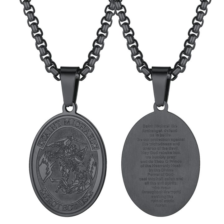 Archangel St. Michael Pendant Necklace Medal For Men