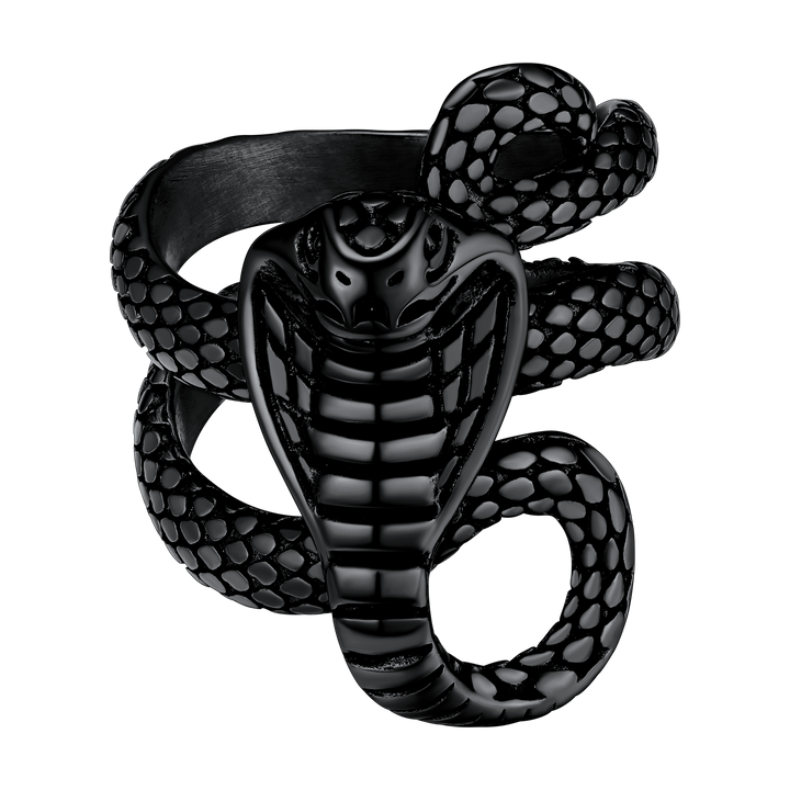 Gothic Punk Cobra Snake Ring For Men