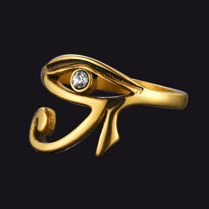 Ancient Egyptian Eye of Ra Ring Jewelry for Men and Women