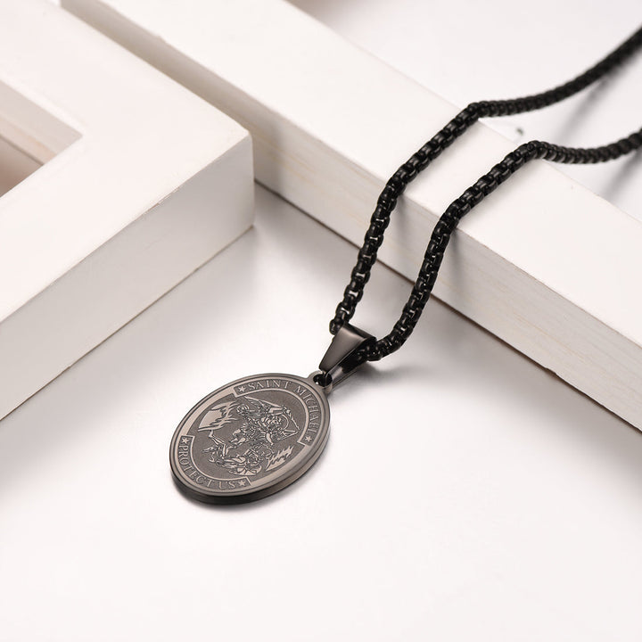 Archangel St. Michael Pendant Necklace Medal For Men