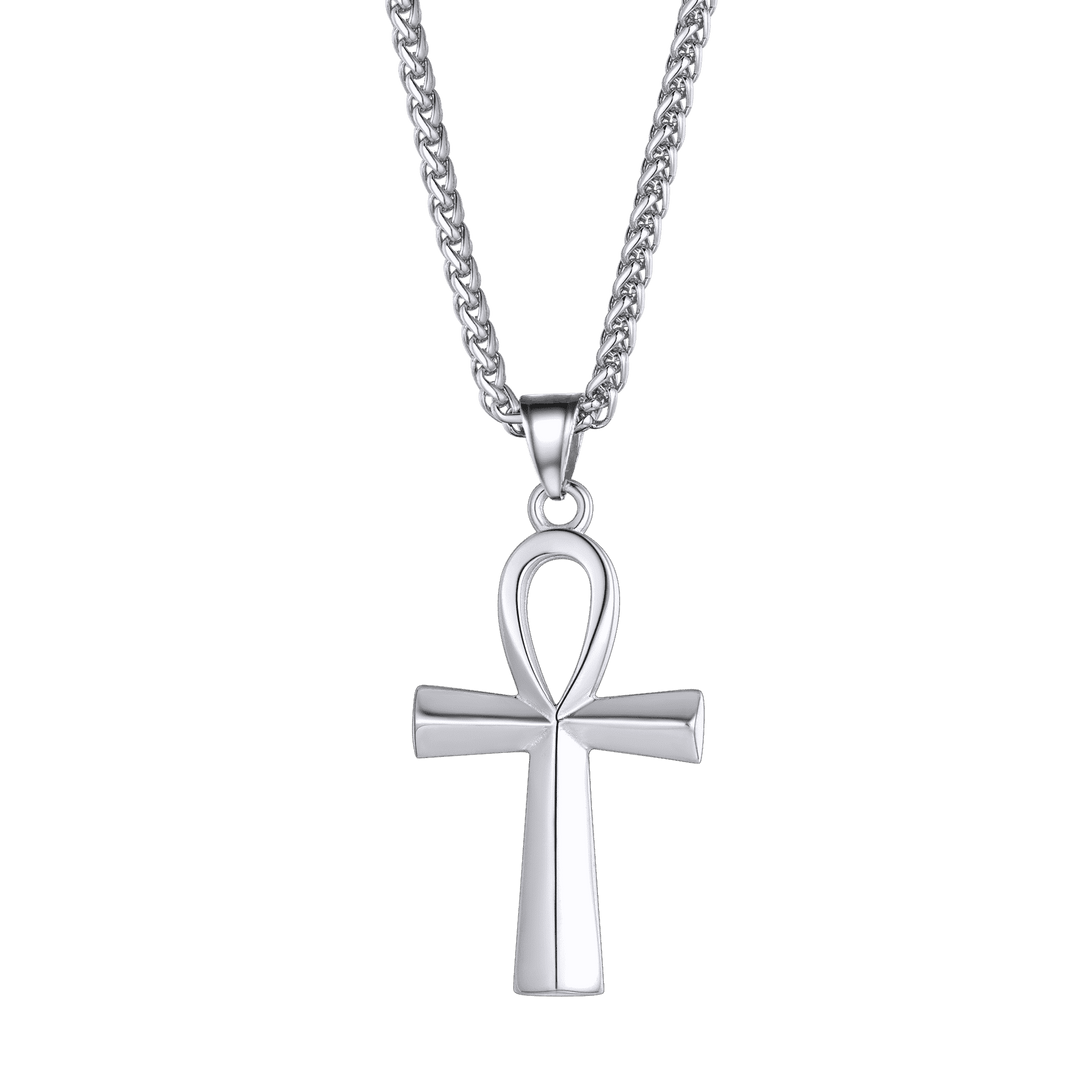 Egyptian Coptic Ankh Cross Pendant Necklace For Men Women