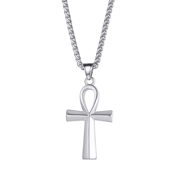 Egyptian Coptic Ankh Cross Pendant Necklace For Men Women