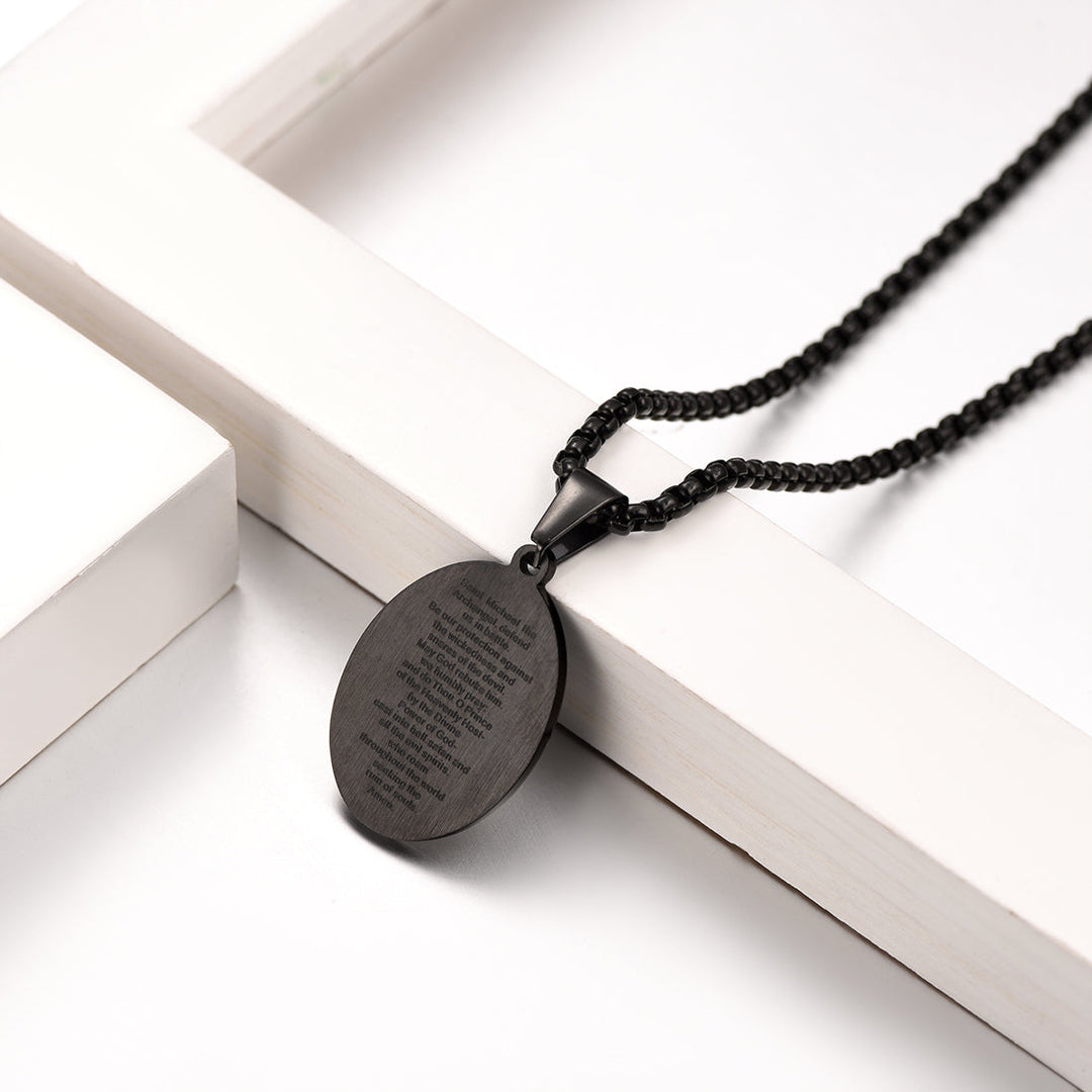Archangel St. Michael Pendant Necklace Medal For Men