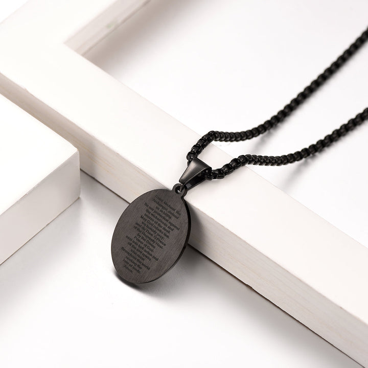Archangel St. Michael Pendant Necklace Medal For Men
