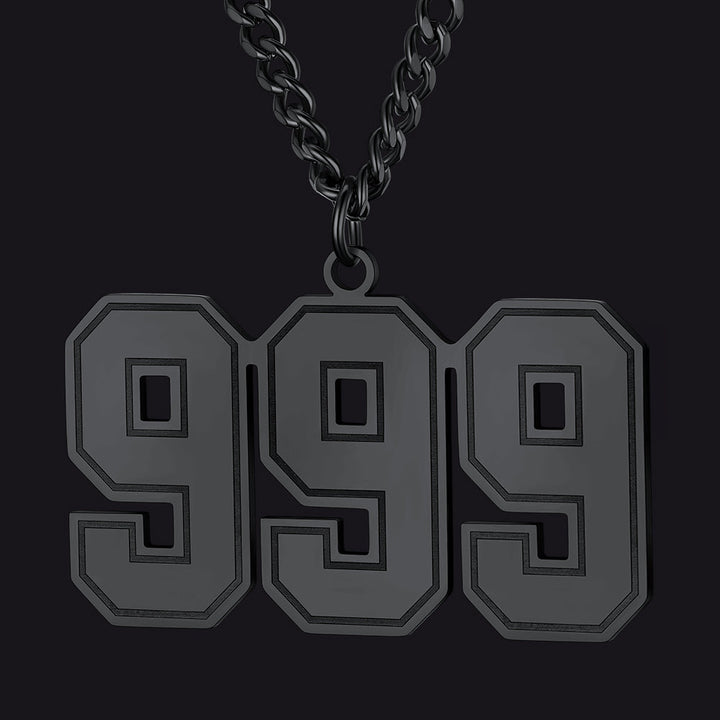 Personalized Sports Jersey Number Chain Necklace for Men Sport Fans