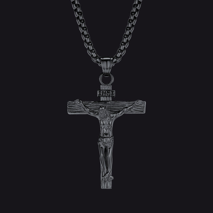 Catholic Crucifix Cross Necklace Jesus Pendant For Men Women