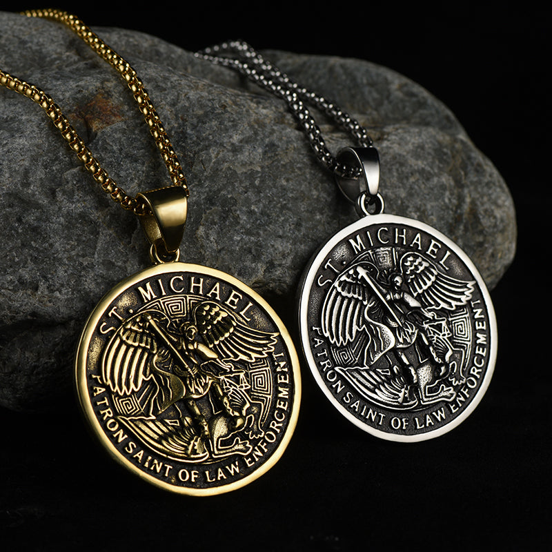 The Archangel St. Michael Medal Necklace For Men