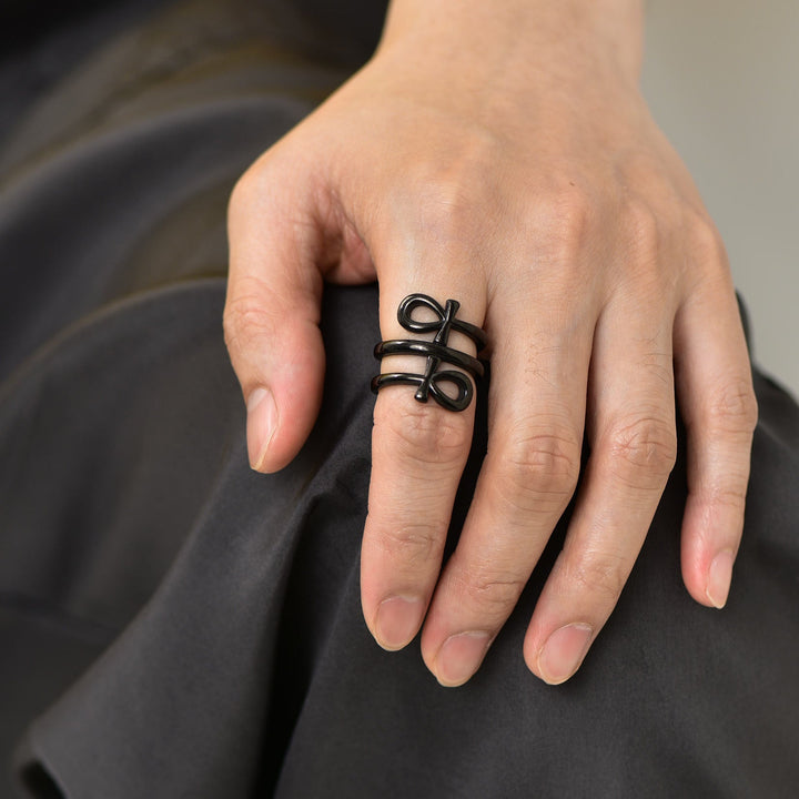Egyptian Ankh Cross Rings Amulet Jewelry for Men Women