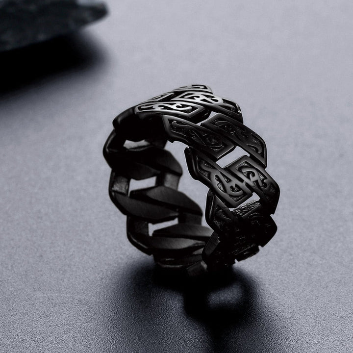 Retro Celtic Chain Stainless Steel Ring For Men
