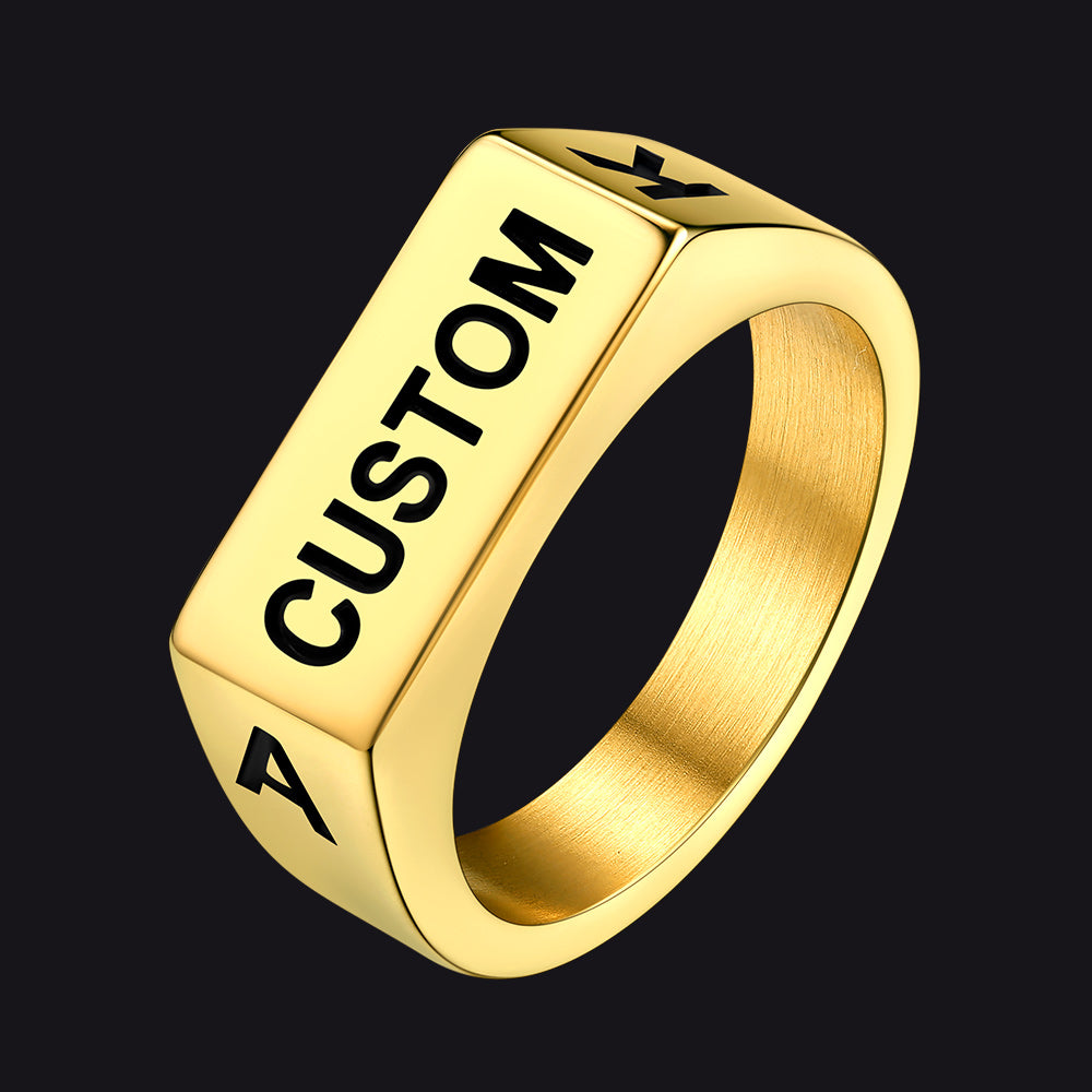 Customizable 7mm Minimalist Simple Band Ring for Men