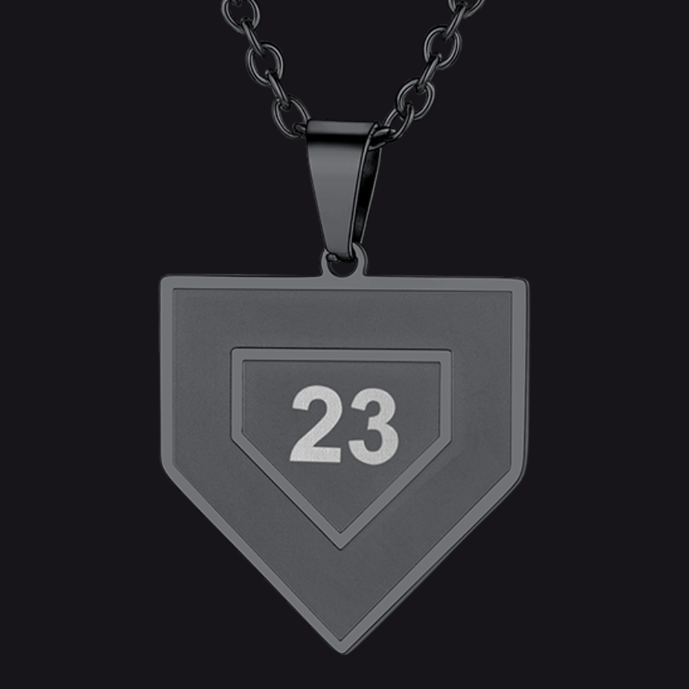 Custom Number Baseball Softball Necklace For Men Boys