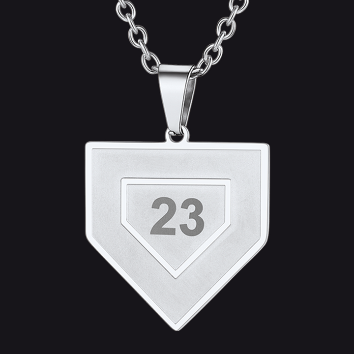 Custom Number Baseball Softball Necklace For Men Boys