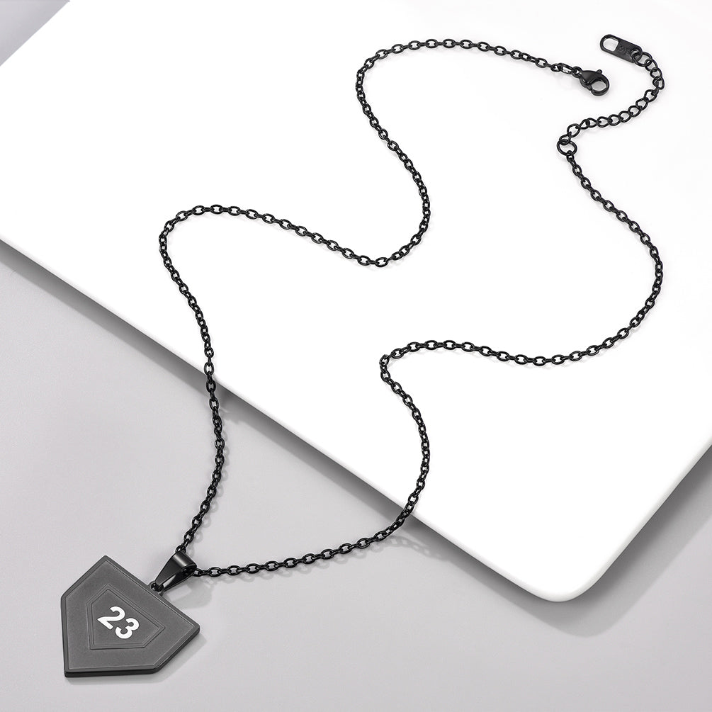 Custom Number Baseball Softball Necklace For Men Boys