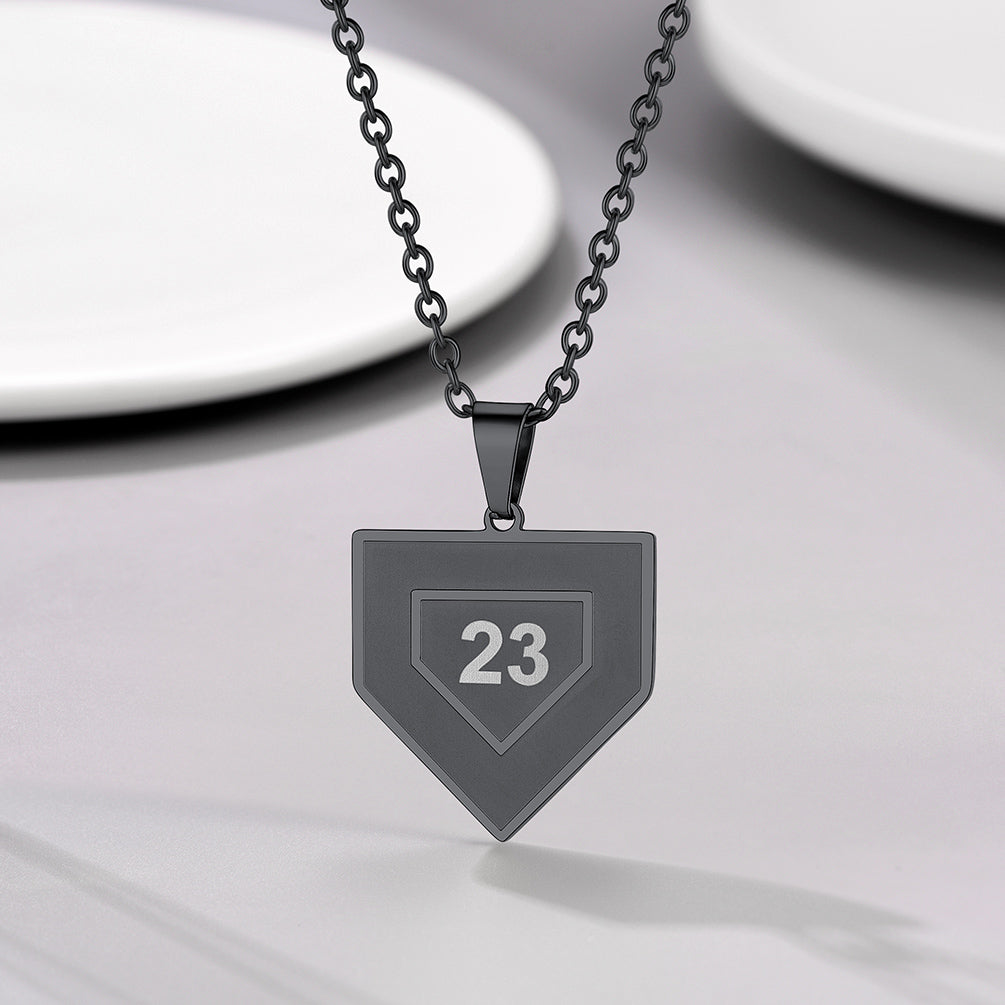 Custom Number Baseball Softball Necklace For Men Boys