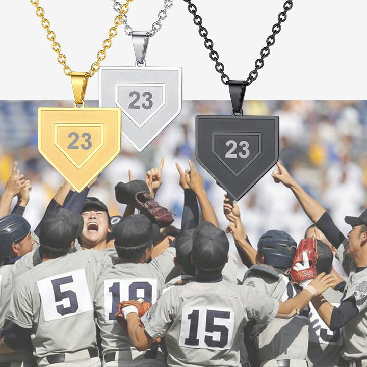 Custom Number Baseball Softball Necklace For Men Boys