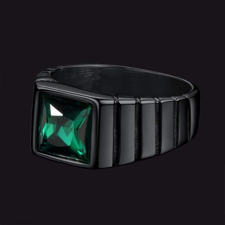 Birthstone Band Ring for Men