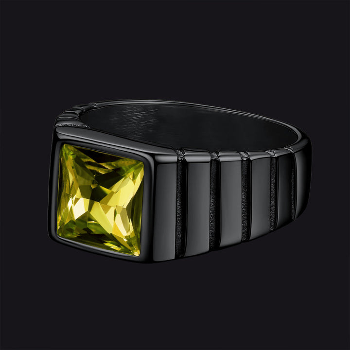 Birthstone Band Ring for Men