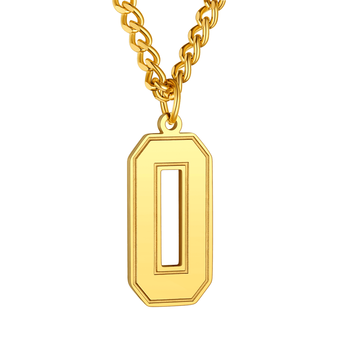 Personalized Sports Jersey Number Chain Necklace for Men Sport Fans