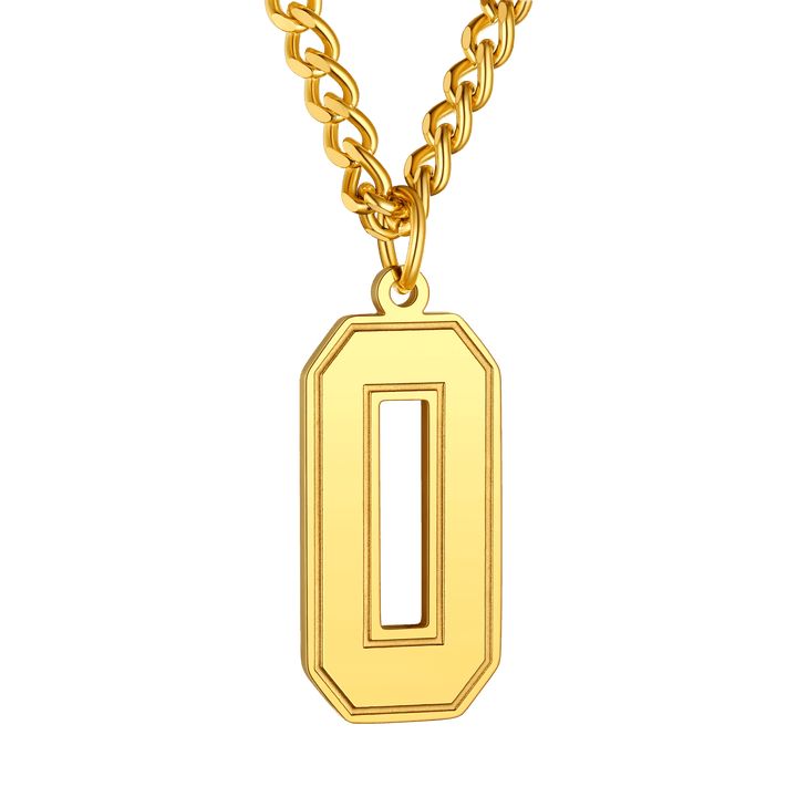 Personalized Sports Jersey Number Chain Necklace for Men Sport Fans