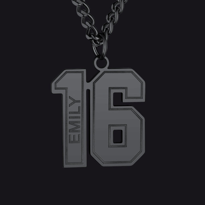 Custom Sports Jersey Number Necklace for Sport Fans, Gift for Men