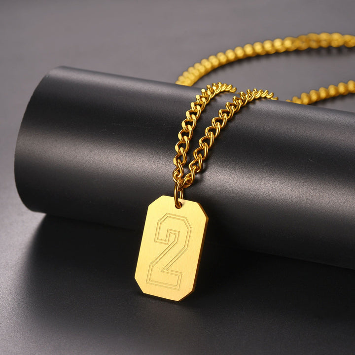 Custom Baseball Jersey Number Dog Tag Necklace for Men Team Swag Sport Boys