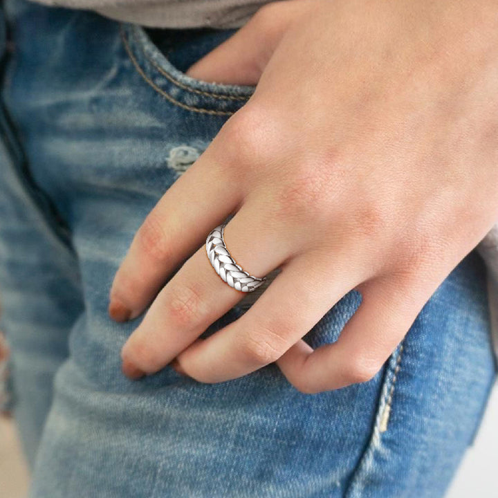 Flash Sale Dainty Wheat Thumb Band Ring for Men