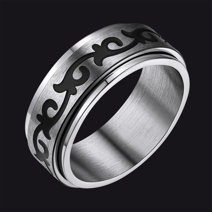 Celtic Knot Finger Spinner Band Ring for Men